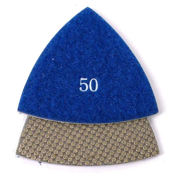 Specialty Diamond 50g Electroplated Triangular Diamond Polishing Pad